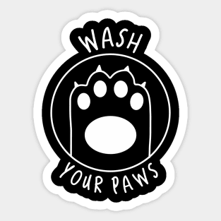 Wash your paws Sticker